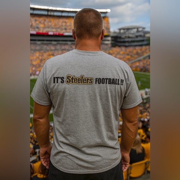 Pittsburgh Steelers Reebok “It’s Not Just Football..." Men M Early 2000s Vintage - Picture 3 of 4